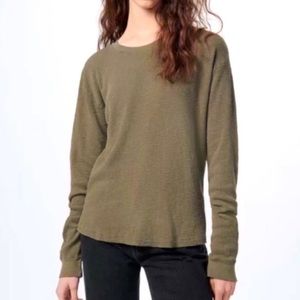 Re/Done Olive Long Sleeve Tee